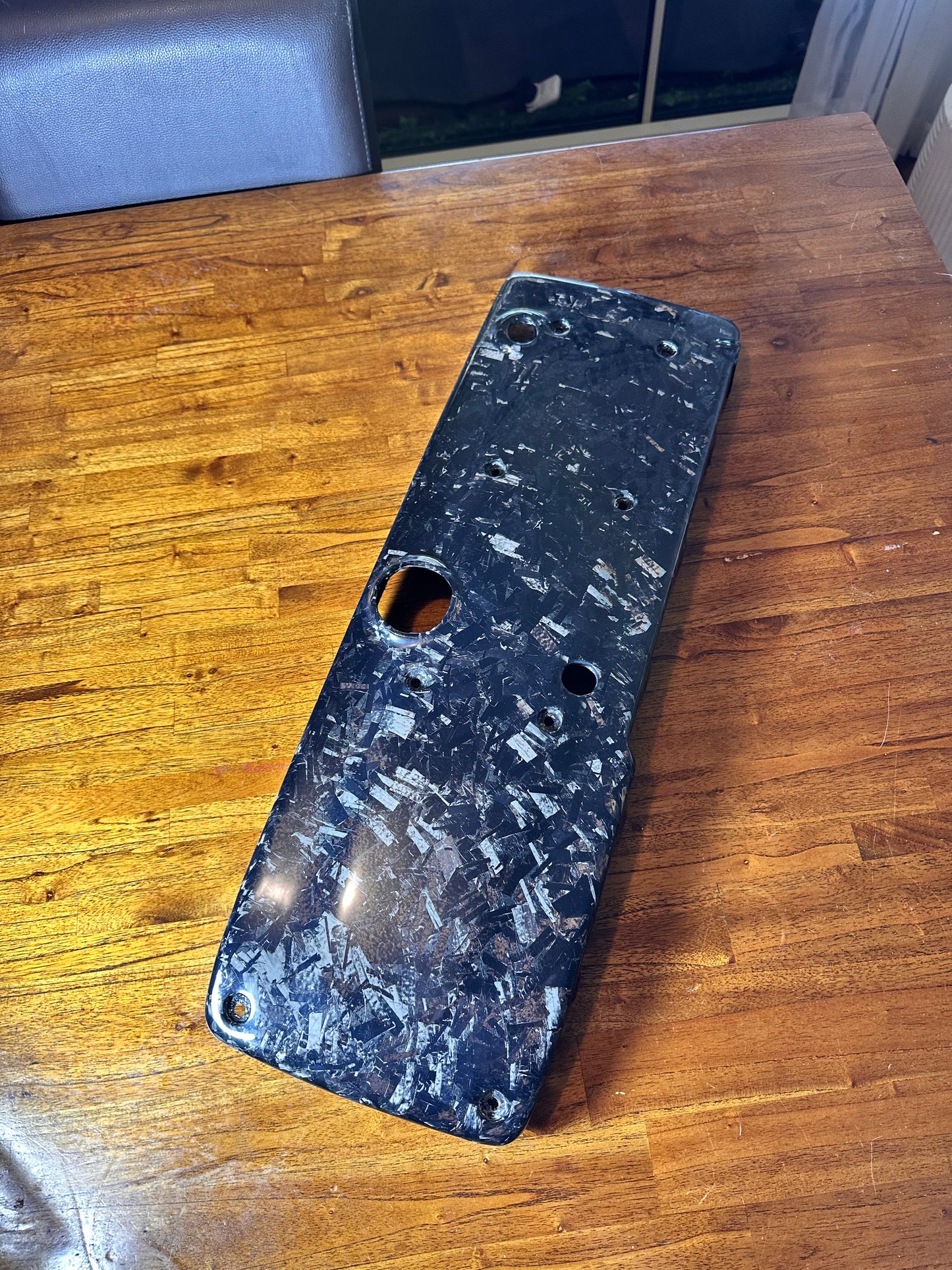 Forged carbon coil cover for FG Falcon - unique light-reflecting finish pattern