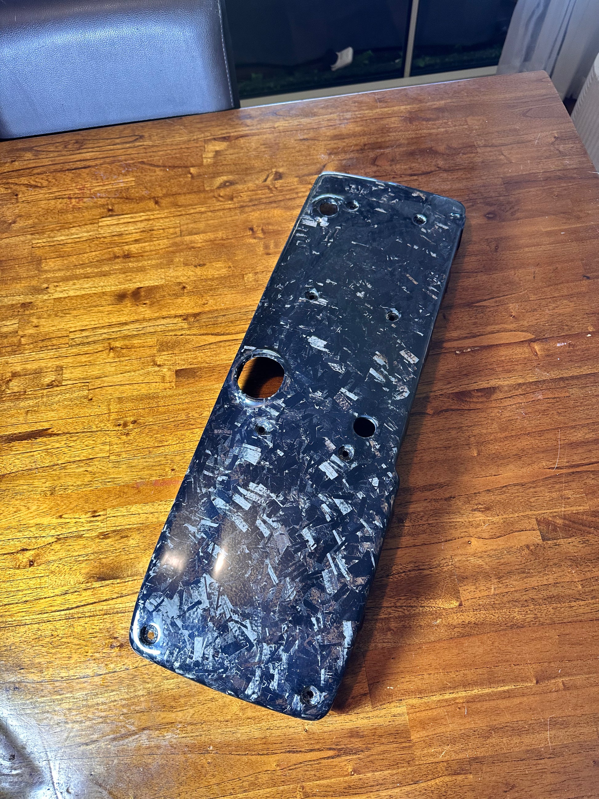 Forged carbon coil cover for FG Falcon - unique light-reflecting finish pattern